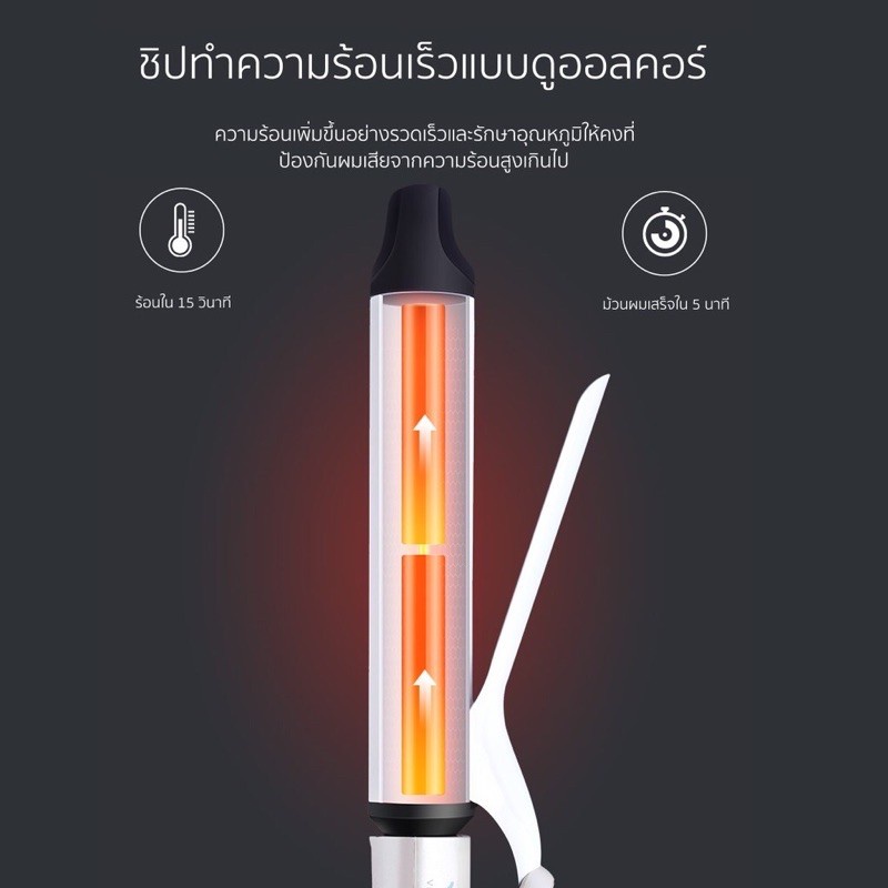 ของแท้-vivid-amp-vogue-lcd-เครื่องม้วนผม-ไอออนิค-26-32-mm-แกนเคลือบเซรามิค-แกนม้วนผม-ม้วนผม-ม้วนลอน-ที่ม้วนผม-32-มม-ม้วน