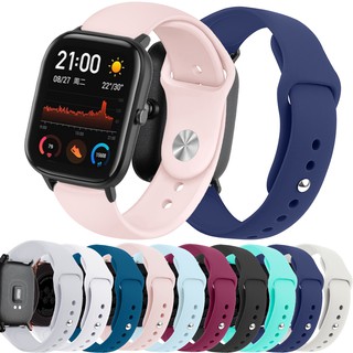 สินค้า สายนาฬิกาข้อมือซิลิโคน สําหรับ Xiaomi Huami Amazfit GTS GTR 42 มม. Bip Lite Garmin Forerunner 245 245M 645 Music Garmin Venu