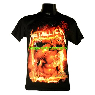 เสื้อยืดสุดเท่เสื้อวง Metallica เสื้อวงดนตรีร็อค เดธเมทัล เสื้อวินเทจ เมทัลลิกา MET1271Sto5XL
