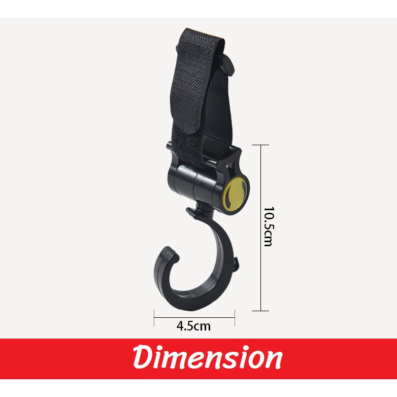 ภาพหน้าปกสินค้าMUIMISC  (2 ชิ้น)- Stroller hook - ตะขออเนกประสงค์สำหรับรถเข็นเด็ก ตะขอแขวนสัมภาระติดรถเข็นเด็ก ที่แขวนถุงใส่ของ จากร้าน muimisc บน Shopee