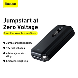 ภาพหน้าปกสินค้าBaseus จั้มสตาทรถยนต์ Super Energy Air Car Jump Starter Jump Start Black (10000mAh,Peakcurrent 1000A) ที่เกี่ยวข้อง