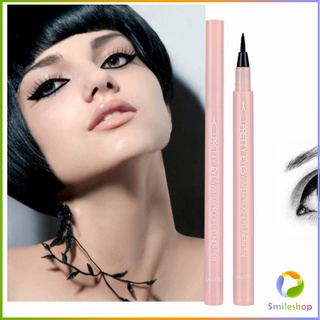 Smileshop อายไลเนอร์บางเฉียบ กันน้ำและกันเหงื่อ สีดำ  เส้นเรียบ แห้งเร็ว  Slim eyeliner