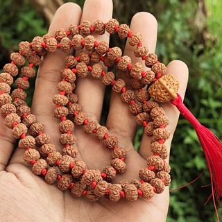 Rudraksha mukhi ลูกตุ้มพันเชือก 5 เส้น