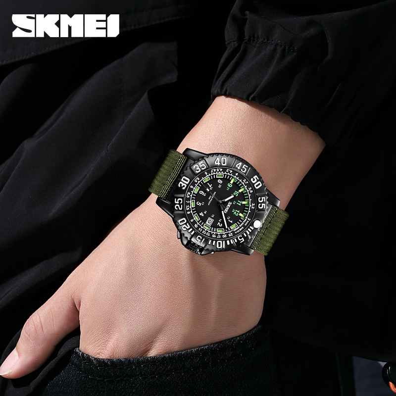 skmei-นาฬิกาข้อมือควอตซ์แฟชั่น-สายไนล่อน-และผ้าแคนวาส-กันน้ํา-หรูหรา-สไตล์เรโทร-สําหรับผู้ชาย