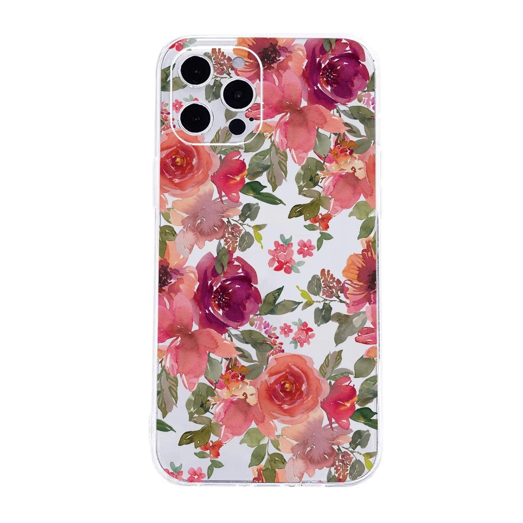 เคส-โทรศัพท์ไอโฟน-iphone-แบบใส-ดอกไม้