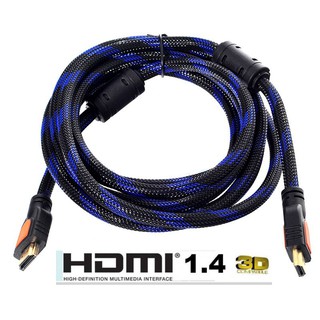 สาย TV HDMI 1.8/5/เมตร สายถักรุ่น V1.4 HDMI  CABLE 3D FULL HD 1080P สายสัญญาณภาพและเสียง *เก็บเงินปลายทางได้