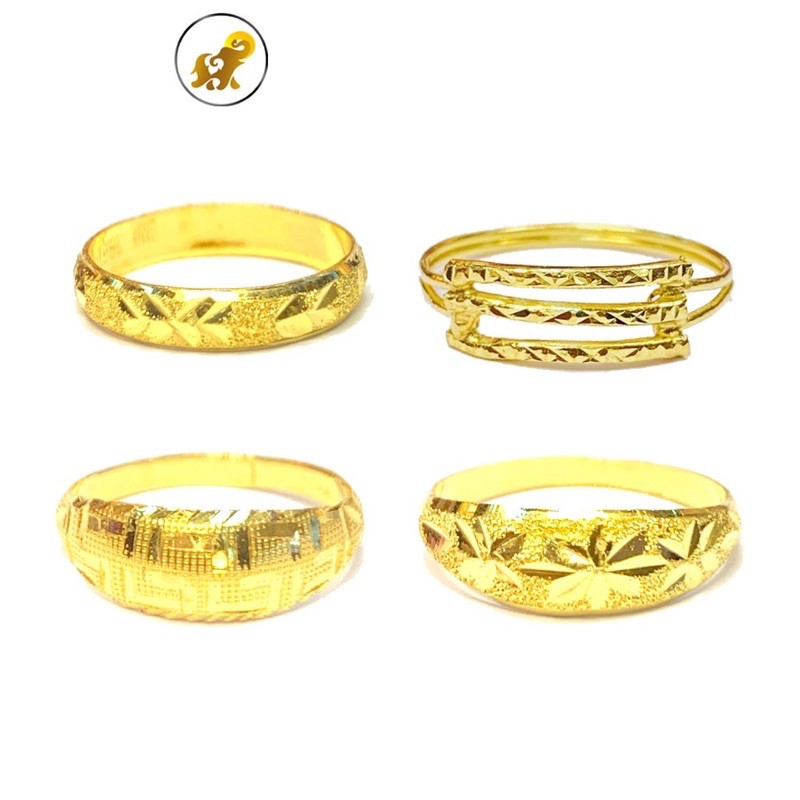 ภาพสินค้าแหวนทอง 1 กรัม (แจ้งลาย ได้เลยจ้า) น้ำหนัก1กรัม ทองคำแท้96.5% มีใบรับประกัน จากร้าน penchamps บน Shopee ภาพที่ 6