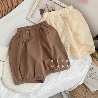 [Babycat] พร้อมส่ง ขายดี ใหม่ กางเกงขาสั้น ผ้าฝ้าย ผ้าลินิน สไตล์เกาหลี ญี่ปุ่น ฤดูร้อน สําหรับเด็กผู้ชาย ผู้หญิง