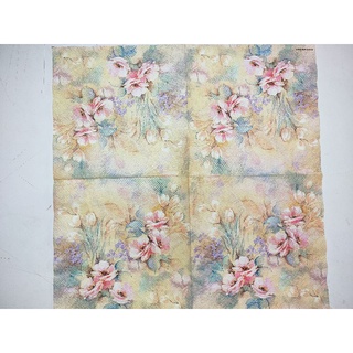 กระดาษ napkins ขนาด 33 x 33 cm สำหรับงาน decoupage และสบู่