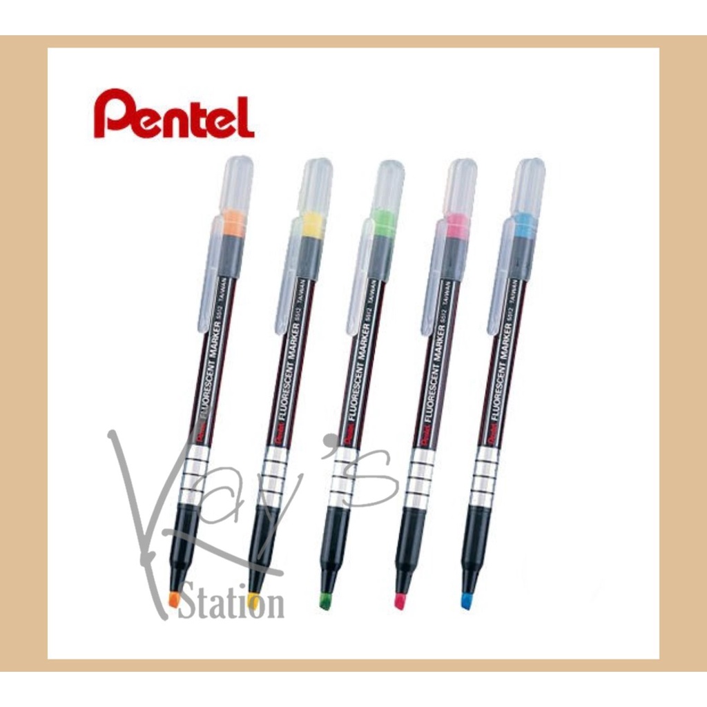ปากกาเน้นข้อความ PENTEL fluorescent รุ่น S512 | Shopee Thailand