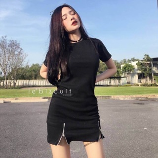 Mini dress zip 🐯 KOREAN STYLE