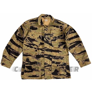 เสื้อทหาร เสื้อลายพราง เสื้อกระเป๋าเฉียงเวียดนาม เสื้อลายพรางไทเกอร์  Pattern Tiger Vietnam  War Repro สินค้ามีพร้อมส่ง