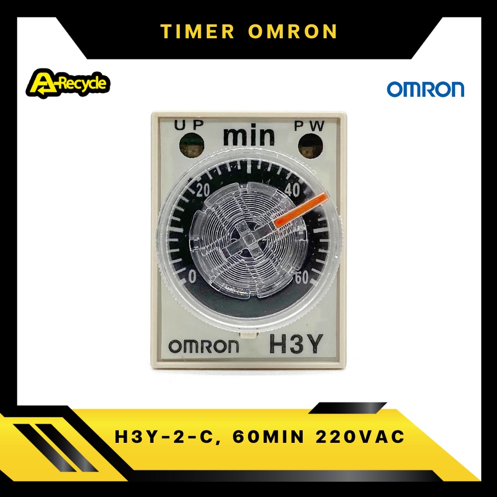 omron-h3y-2-c-60min-220vac-timer-relay-omron-2-contact-8-ขา