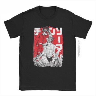 เสื้อยืด ผ้าฝ้าย พิมพ์ลายการ์ตูน Chainsaw Warrior Man สไตล์วินเทจ ฮาราจูกุ สําหรับผู้ชาย