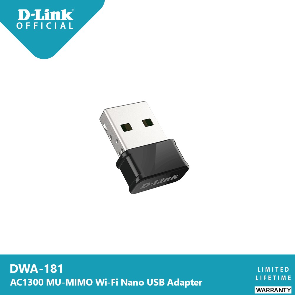 d-link-dwa-181-ac1300-mu-mimo-wi-fi-nano-usb-adapter-ตัวรับสัญญาณ-wi-fi-แบบ-dual-band-ขนาดเล็กพกพาสะดวก-ประกันศูนย์ไทย