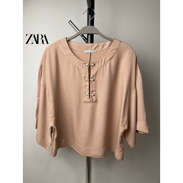 เสื้อ-zara-w-b-แท้-size-m