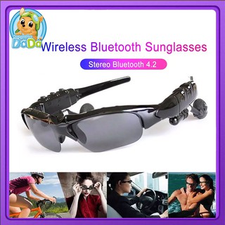 แว่นอัจฉริยะ(มีไมค์) MP3 Player พร้อมบลูทูธ Smart Glasses Bluetooth4.1 แว่นตาบลูทู ธ หูฟังบลูทูธไร้สาย รับสาย / วางสาย ก