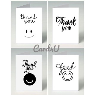 ภาพหน้าปกสินค้า(พร้อมส่ง) การ์ดอวยพรเพื่อกล่าวขอบคุณ Thank you card มีให้เลือก 4 แบบ พร้อมซอง ที่เกี่ยวข้อง