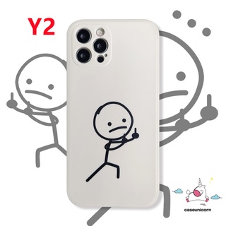 ภาพขนาดย่อของภาพหน้าปกสินค้าFunny Cartoon Couple Phone Case for iPhone 13 11 12 Pro Max XR X XS MAX 6 6S 7 8 Plus Cute Line Character Soft Cover จากร้าน caseunicorn.th บน Shopee ภาพที่ 2