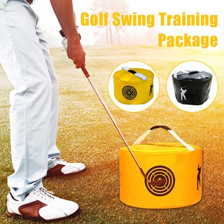 สินค้า Golf Swing Training Bag Aid Golf Impact Contact Smash Hit Strike Bag Trainer