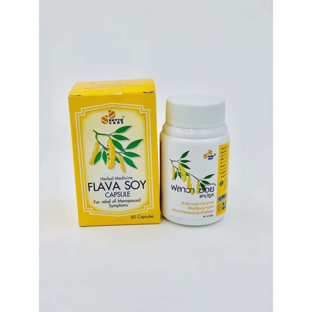 ภาพหน้าปกสินค้าflava soy herbal product 60capsule จากร้าน pharmadrugstore บน Shopee