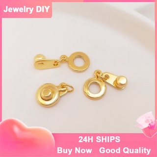 สินค้า กระเป๋าทองแดง 14K หัวเข็มขัดทอง หัวเข็มขัดเครื่องประดับ ปุ่มเชื่อมต่อ ปิดเอง สร้อยข้อมือ สร้อยคอ ลิงค์ อุปกรณ์เสริม (หัวเข็มขัด) คลิปปลายแม่เหล็ก