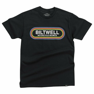 Biltwell Rock N Roll Cotton Casual T-Shirt Black Oversize Casual Mens T-Shirt Sportswear Christmas Present New Year Gif