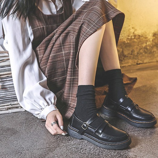 hot-sale-ฤดูร้อนรองเท้าหนังขนาดเล็กนักเรียนหญิงสไตล์วิทยาลัย-jk-รองเท้าคำเดียวหัวเข็มขัดนุ่มสาวญี่ปุ่น-retro-mar