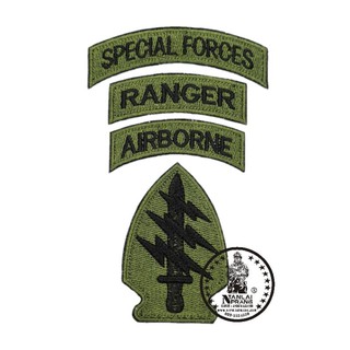 อาร์ม special force ranger airborne สำหรับใส่ชุดทหาร แบรนด์ น่านลายพราง (Nanlaiprang Shop)