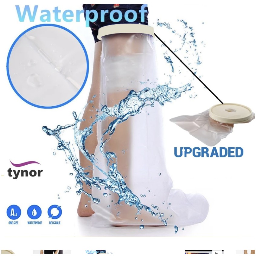 tynor-waterproof-cast-cover-leg-reusable-พลาสติกสำหรับกันน้ำ-กันน้ำโดนแผล-ใช้ที่ขา-1-ชิ้น