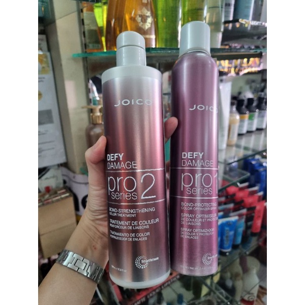 joico-defy-damage-pro-series-1-358ml-2-bond-strengthening-color-treatment-500ml-ชุดบำรุงเส้นผมก่อนและหลังการทำเคมี