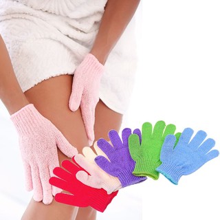 ภาพขนาดย่อของสินค้าถุงมือทำความสะอาดร่างกาย ถุงมือสครับผิว ถุงมือขัดผิว 5 คู่