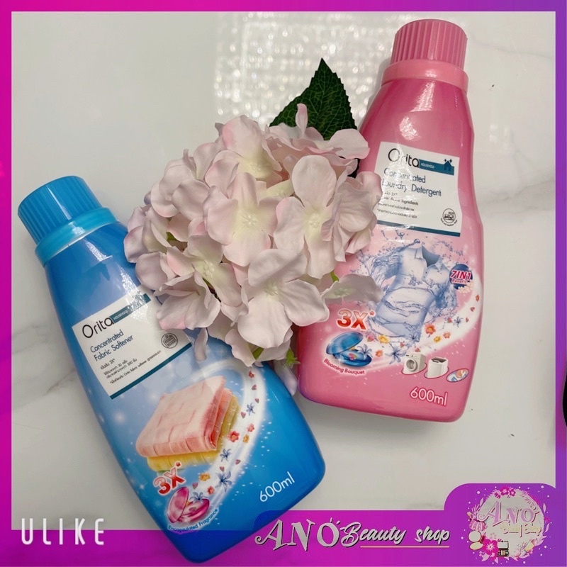 สูตรเข้มข้น-3-เท่า-ผลิตภัณฑ์ปรับผ้านุ่ม-ซักผ้า-โอริต้า-orita-fabric-softener-concentrated-laundry-detergent