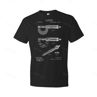 เสื้อยืดผ้าฝ้ายพิมพ์ลายคลาสสิก เสื้อยืด ไมโครมิเตอร์ พิมพ์ลาย สีฟ้า เหมาะกับของขวัญวิศวกร สําหรับผู้ชาย