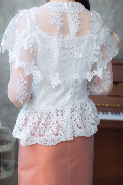 เสื้อลูกไม้แต่งระบาย-l-xl-xxl