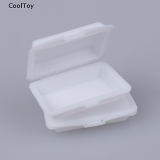 &lt; Cooltoy &gt; กล่องอาหารกลางวัน ช้อนส้อม 1:12 ขนาดเล็ก แบบใช้แล้วทิ้ง สําหรับบ้านตุ๊กตา 2 ชิ้น