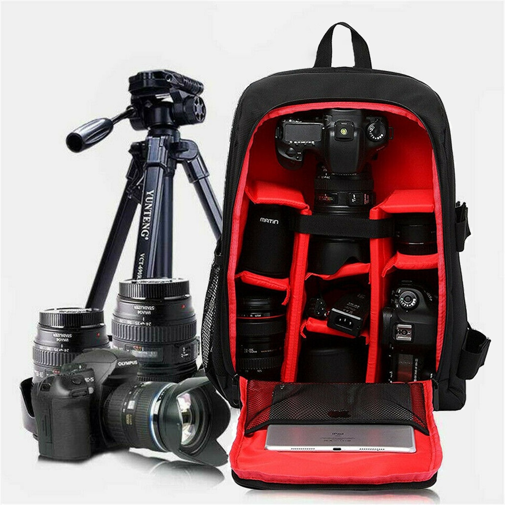 Outdoor Backpack Camera Accessories Bag DSLR SLR กระเป๋าเป้ สำหรับ Sony ...