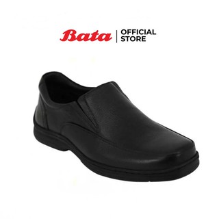 สินค้า Bata MEN\'S DRESS รองเท้าลำลองชาย หนังแท้ LEATHER แบบสวม สีดำ รหัส 8546413 Menformal