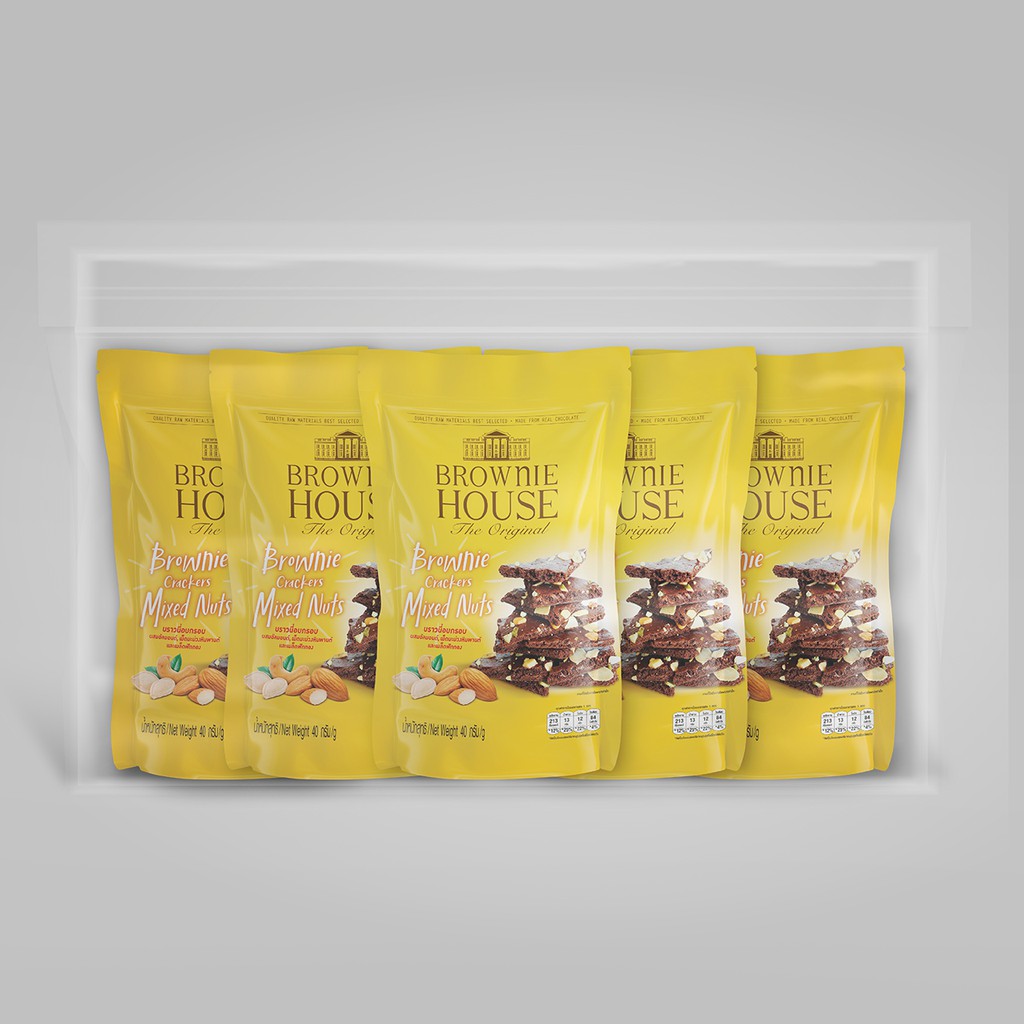 brownie-crackers-40g-รสมิกซ์นัท-บราวนี่อบกรอบ-แพ็ค-5-ซอง