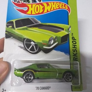 ผลิตภัณฑ์ซูพีเรีย Hot Wheels 70 Camaro สีเขียว