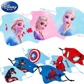 หน้ากากเด็ก Disney หน้ากากป้องกันสามมิติ Breathable Boys Girls Children Toddler Baby Dustproof and Washable