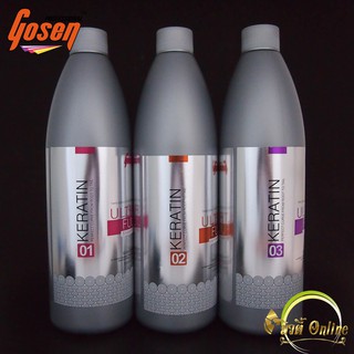 เคราตินพลัส เบอร์ 1/2/3 (โกเซน) gosen ultra full shampoo 01-03 . 1000ml