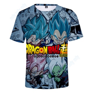 เสื้อยืด พิมพ์ลายการ์ตูน Dragonball Super Goku สําหรับเด็กผู้ชาย และเด็กผู้หญิง