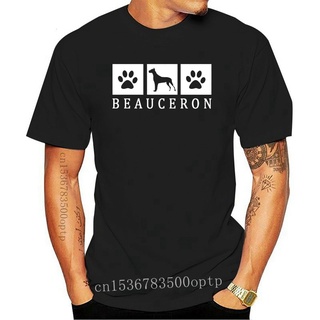 ผู้ชายแขนสั้นแปลกใหม่พิมพ์ Beauceron เงาน่ารักการ์ตูนเสื้อยืด ~/$