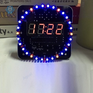 ชุดควบคุมไฟไมโครคอนโทรลเลอร์ C51 สีแดง สีฟ้า อุณหภูมิ DS1302 LED DIY