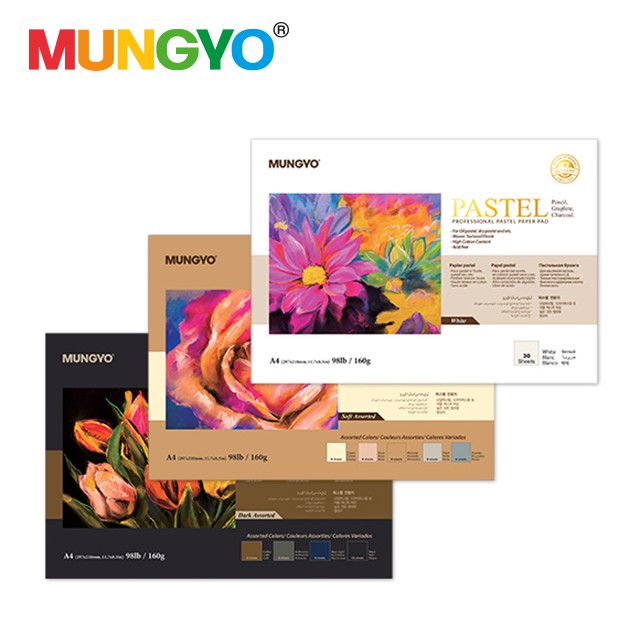 mungyo-กระดาษpastel-dark-pastel-paper-dark-1-เล่ม