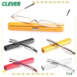CLEVER +1.0~4.0 Mini Reading Glasses For Men Women Pen Presbyopic Blue Reading Glasses Lightweight / Colorful