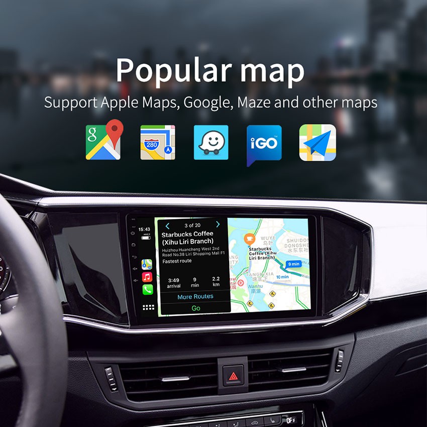 ภาพหน้าปกสินค้าสมาร์ทลิงค์ Mini USB Apple CarPlay Android auto สำหรับเครื่องเสียงติดรถยนต์ ระบบจอแอน Mini USB ติดกับ Mirror Link จากร้าน portofino.th บน Shopee