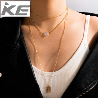 Accessories Multi-collarbone chain Letter pendant three-necklace womens suit for girls for wo