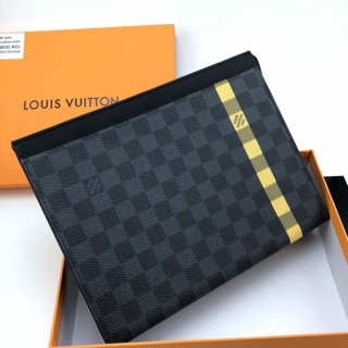 กระเป๋า LV clutch hi-end1:1 เหลือง/น้ำเงิน พร้อมส่งค่ะ